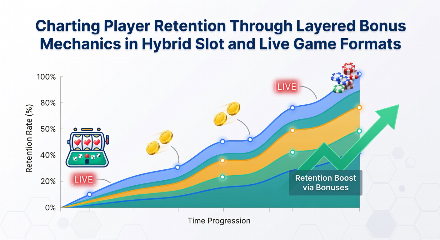 Darstellung von Spieler-Retention-Daten in hybriden Formaten mit Fokus auf Bonusstufen und Lizenzkonformität