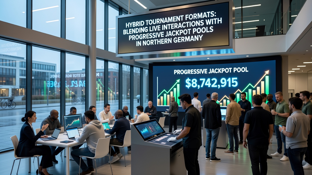 Darstellung der Integration von Live-Interaktionen und Jackpot-Pools in norddeutschen hybriden Turnierformaten